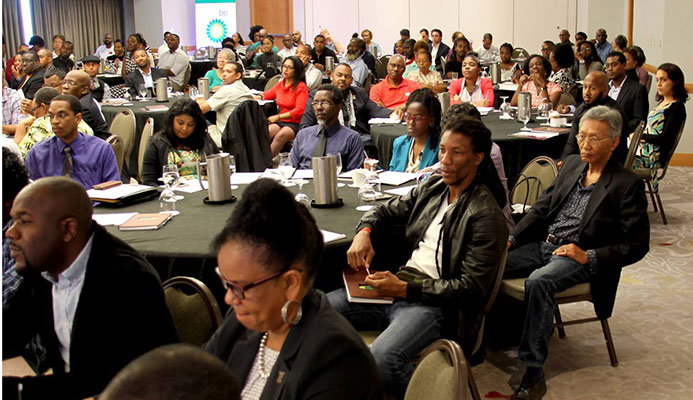 Participants at the third Annual TT Olympic Committee Sport Industry TT Conference at the Hyatt Regency, on Thursday.