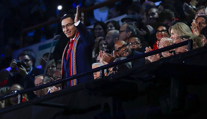 Peruvian President Martín Vizcarra declared the Lima 2019 Pan American Games officially open ©Lima 2019