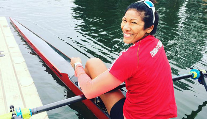 TT rower Felice Chow. PHOTO VIA BAIR ISLAND AQUATIC CENTRE.