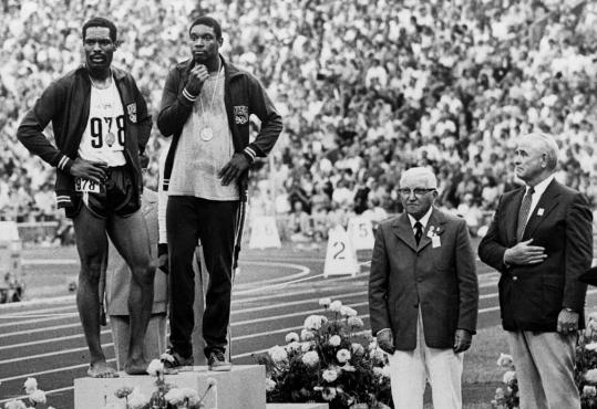 Wayne Collett (left) and Vince Matthews (Associated Press/File 1972)