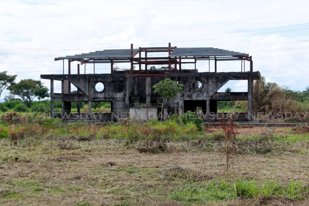 This building, once intended to be the headquarters for Pan Trinbago off the Churchill Roosevelt Highway, Trincity, near Orange Grove Road, will soon make way for a new cricket academy to be built by Mumbai Indians owners Reliance Industries in partnership with the TT Government. - File photo by Roger Jacob (Image obtained at newsday.co.tt)