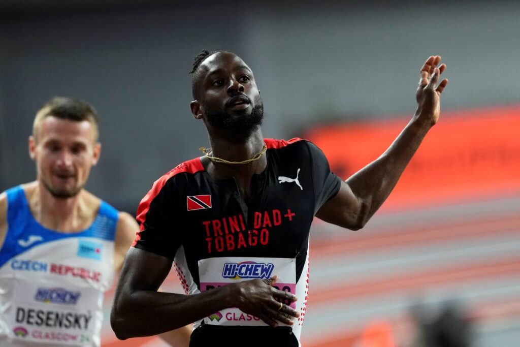 Trinidad and Tobago's Jereem Richards. - AP Photo (Image obtained at newsday.co.tt)